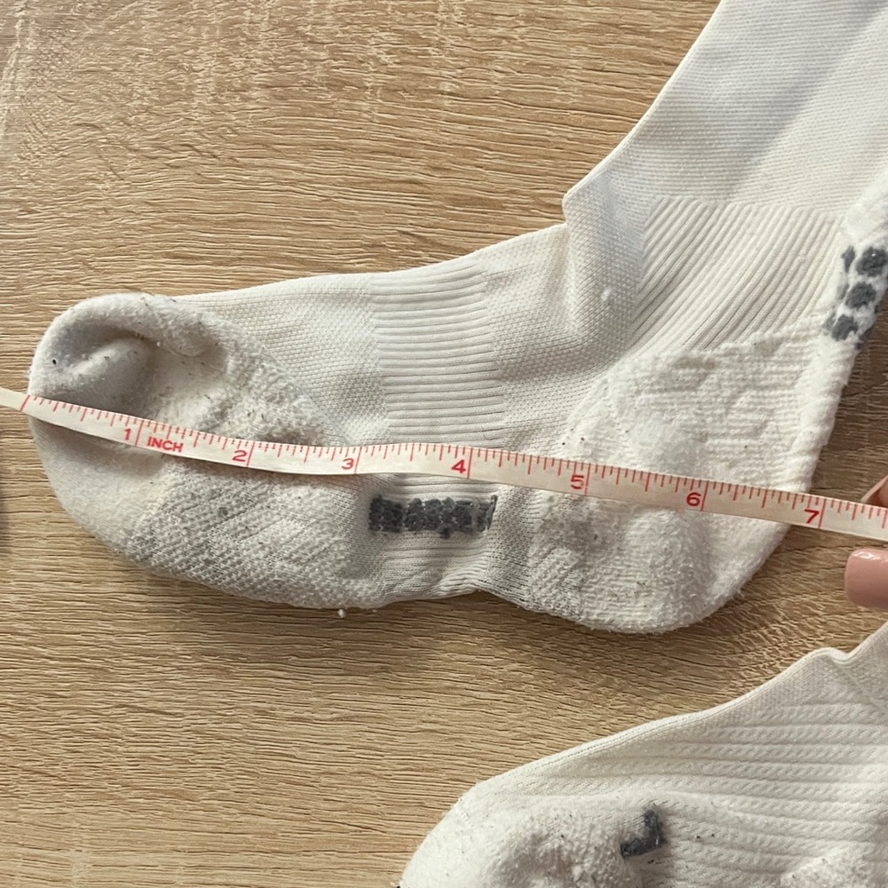 White compression CEP Crew Socks WOMENS 8-10 / men 6-8